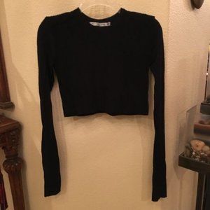 Zara Long Sleeve Crop Top